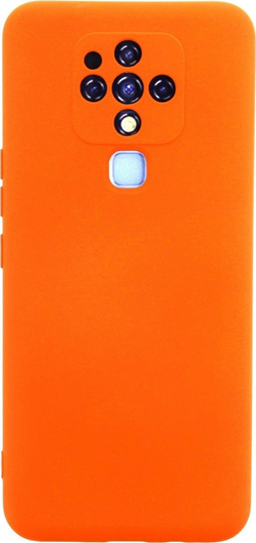 Tecno Camon 16 Kılıf Nano Içi Kadife Silikon - Turuncu-(5796)