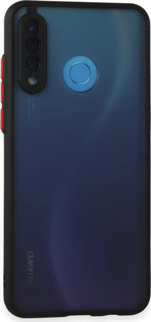 P30 Lite Kılıf Montreal Silikon Kapak - Siyah-(5796)