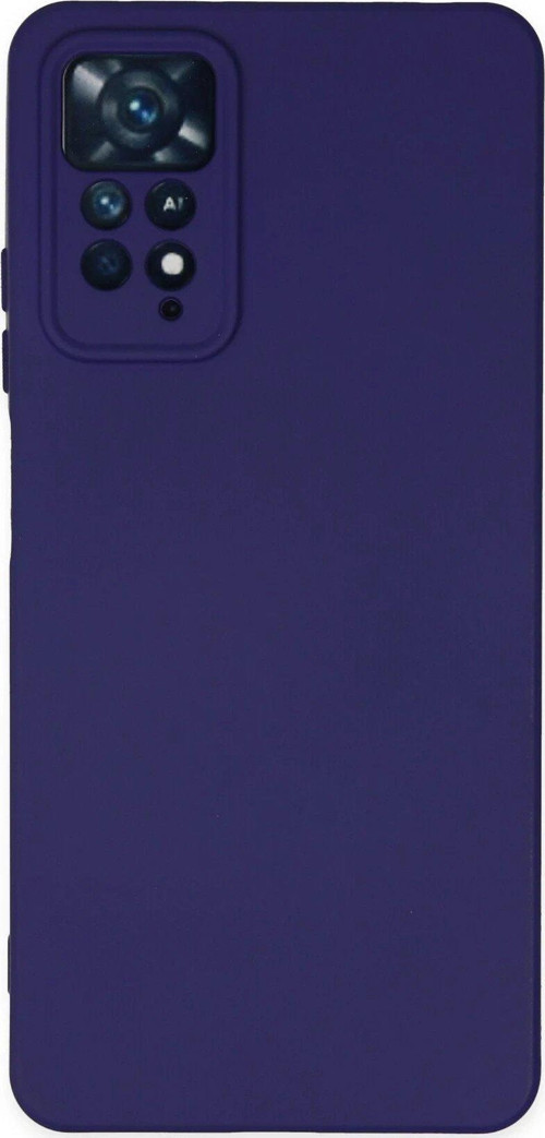 Redmi Note 11 Kılıf Nano Içi Kadife Silikon - Mor-(5796)