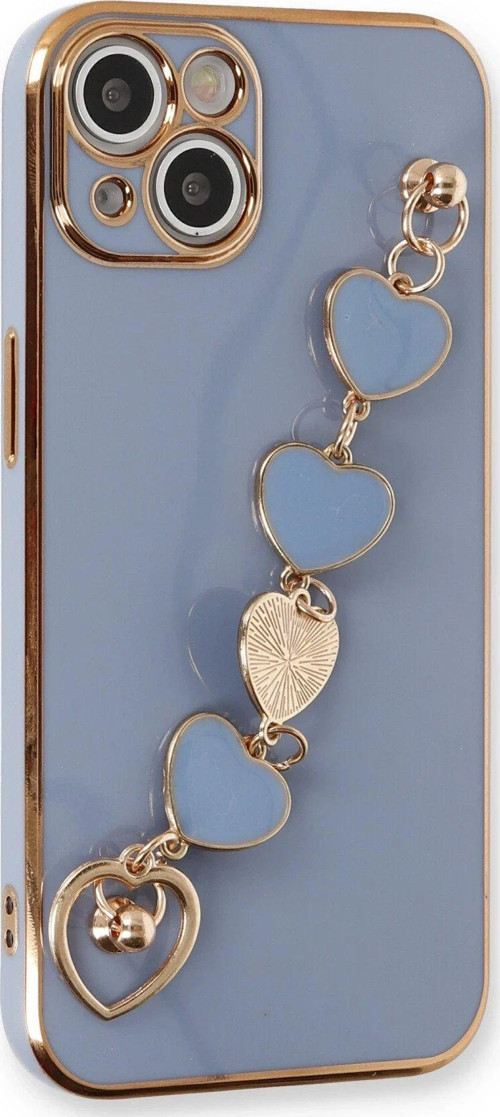 Iphone 14 Kılıf Esila Silikon - Gri-(5796)
