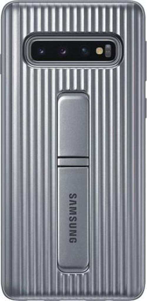 Galaxy S10 ile Uyumlu Protective Standing Cover Gümüş EF-RG973CSEGWW