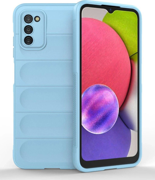 Galaxy A03S Kılıf Optimum Silikon - Sky Blue-(5796)