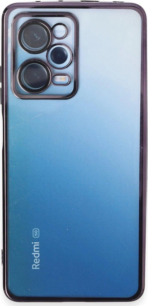 Redmi Note 12 5G Kılıf Lensli Silikon - Mor-(5796)