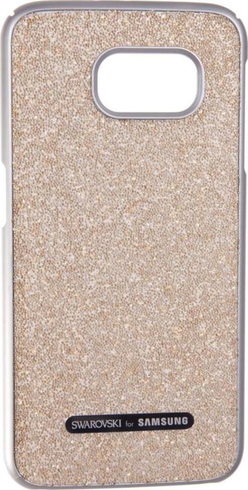 Galaxy S6 ile Uyumlu Zirkon Arka Kapak Gold
