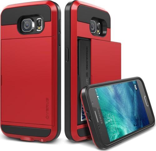 Galaxy S6 ile Uyumlu Case Damda Slide Kılıf Crimson Red