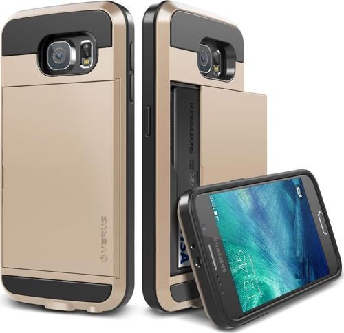 Galaxy S6 ile Uyumlu Case Damda Slide Kılıf Shine Gold