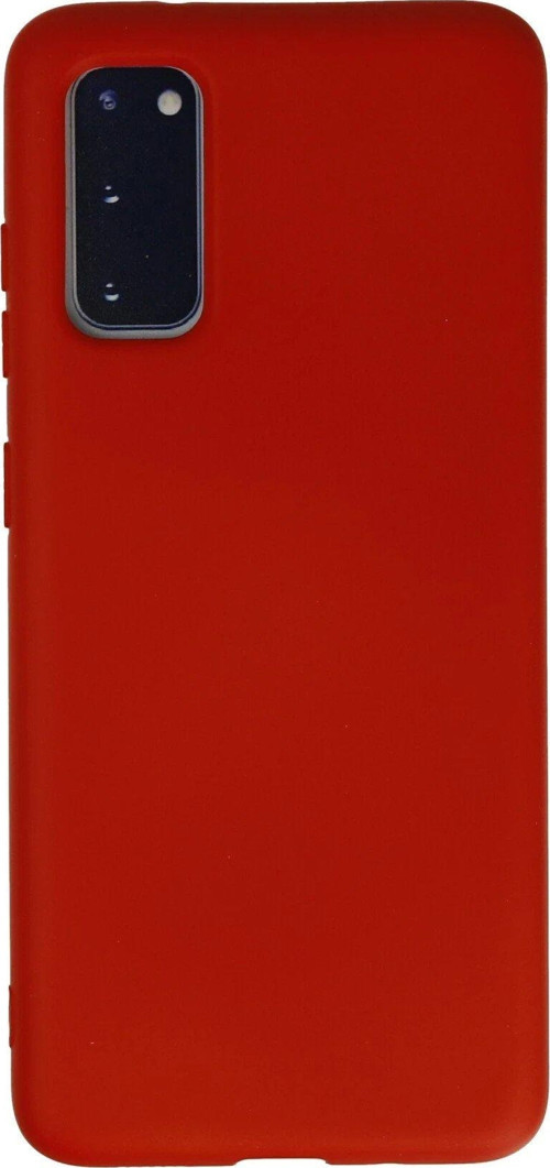 Galaxy S20 Kılıf Nano Içi Kadife Silikon - Kırmızı-(5796)