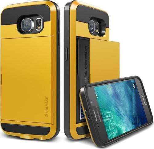 Galaxy S6 ile Uyumlu Case Damda Slide Kılıf Special Yellow