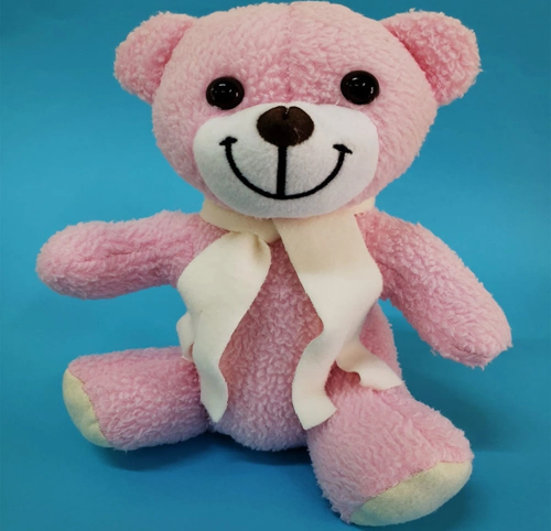 Pembe Peluş Atkılı Oyuncak Ayıcık