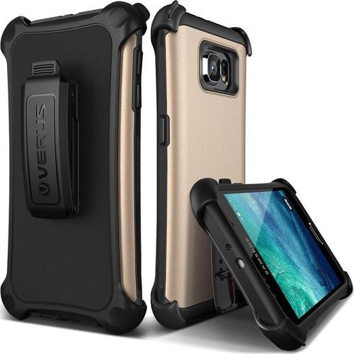 Galaxy S6 ile Uyumlu Case Hard Drop Active Kılıf Shine Gold