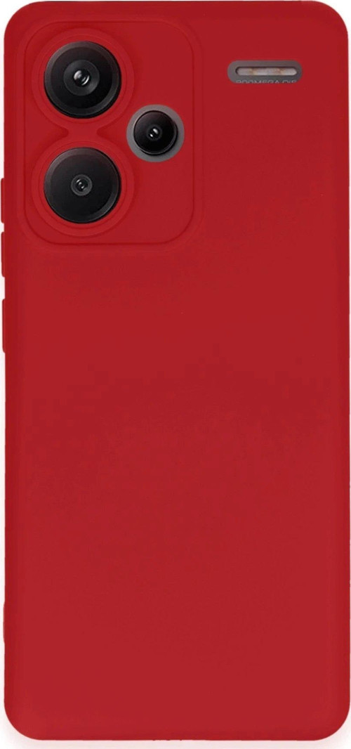 Redmi Note 13 Kılıf Nano Içi Kadife Silikon - Kırmızı-(5796)