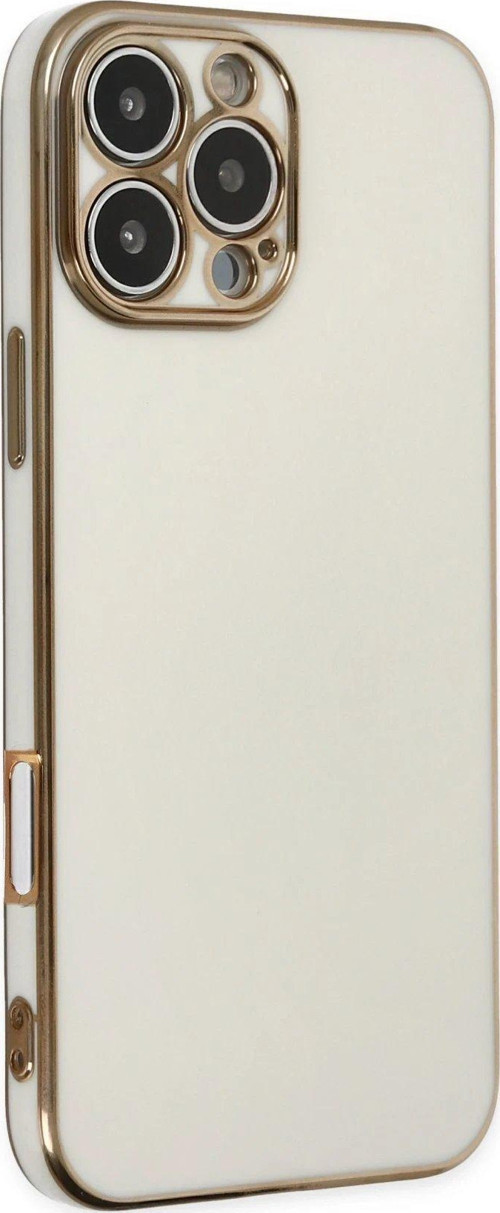 Iphone 16 Kılıf Volet Silikon - Beyaz-(5796)