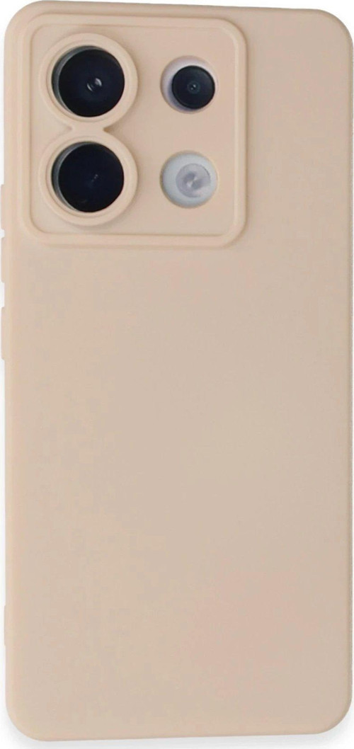 Redmi Note 13 5G Kılıf Nano Içi Kadife Silikon - Pudra-(5796)