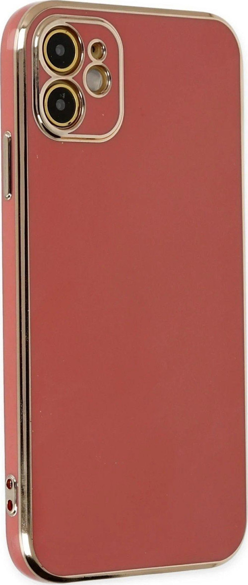 Iphone 12 Kılıf Volet Silikon - Kırmızı-(5796)