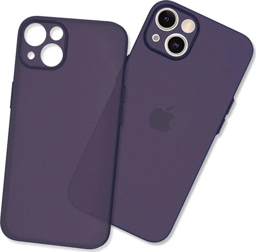 Iphone 14 Kılıf Silikon - Koyu Mor-(5796)