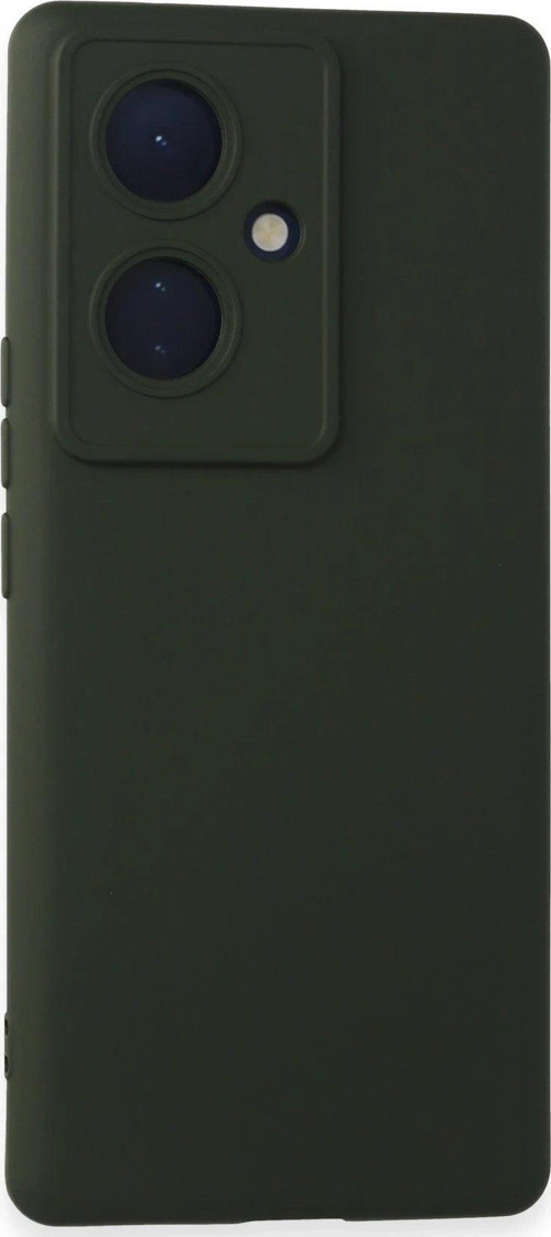 V29 Lite Kılıf Nano Içi Kadife Silikon - Koyu Yeşil-(5796)
