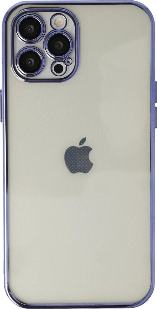 Iphone 12 Kılıf Lensli Silikon - Mor-(5796)