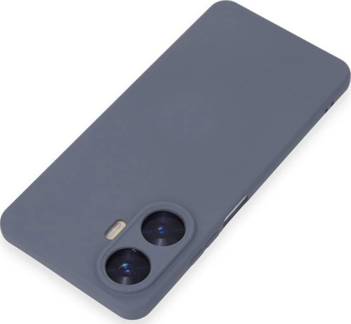 C55 Kılıf Nano Içi Kadife Silikon - Gri-(5796)