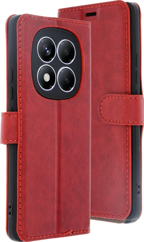 Redmi Note 14 4G Kılıf S Kapaklı Kılıf - Kırmızı-(5796)