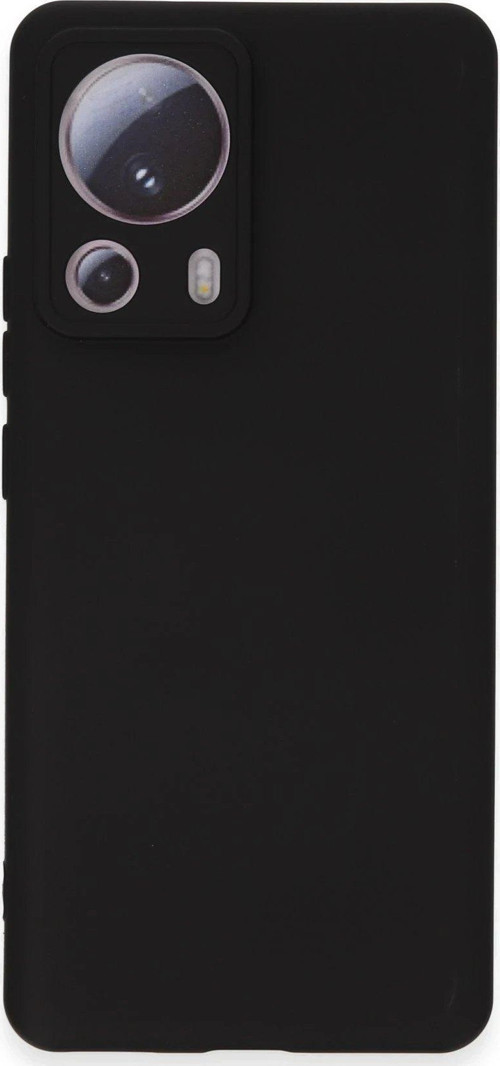 Mi 13 Lite Kılıf Nano Içi Kadife Silikon - Siyah-(5796)