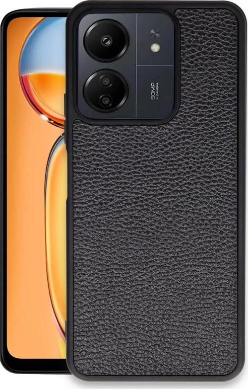 Redmi 13C Kılıf Aras Deri Kapak - Siyah-(5796)