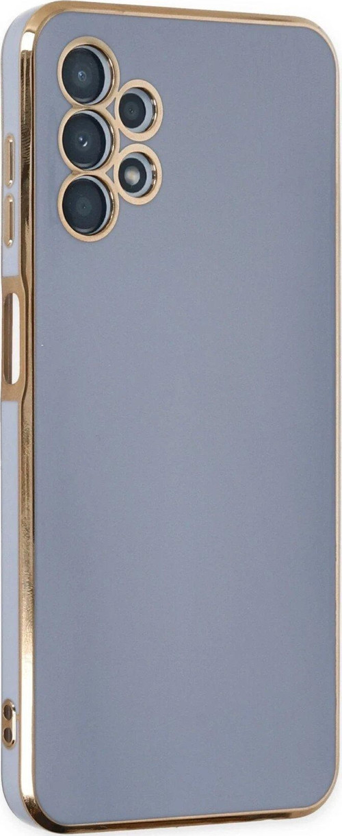 Galaxy A13 4G Kılıf Volet Silikon - Mavi-(5796)