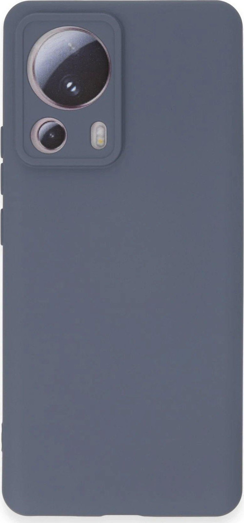 Mi 13 Lite Kılıf Nano Içi Kadife Silikon - Gri-(5796)