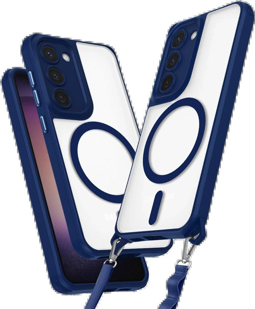 Galaxy S23 Kılıf Enka Magsafe Silikon Kılıf - Lacivert-(5796)