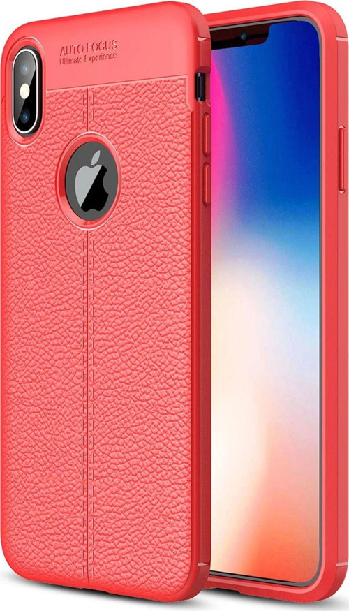Iphone X Kılıf Auto Focus Kapak - Kırmızı-(5796)