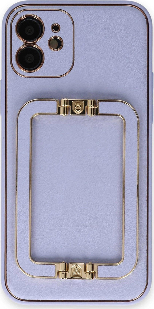 Iphone 12 Kılıf Coco Elit Kapak - Lila-(5796)