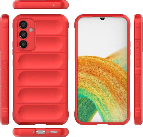Galaxy M34 5G Kılıf Optimum Silikon - Kırmızı-(5796)