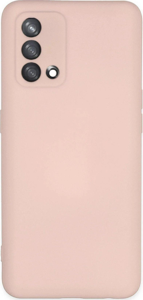 A74 4G Kılıf Nano Içi Kadife Silikon - Pudra-(5796)