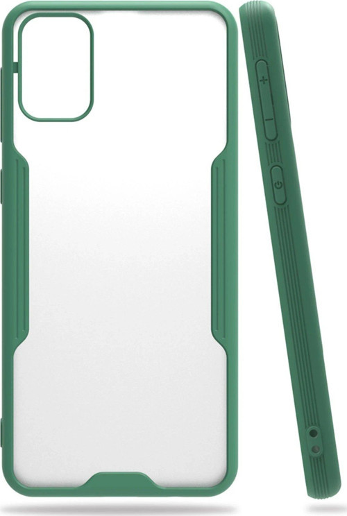 Galaxy M31 Kılıf Platin Silikon - Yeşil-(5796)
