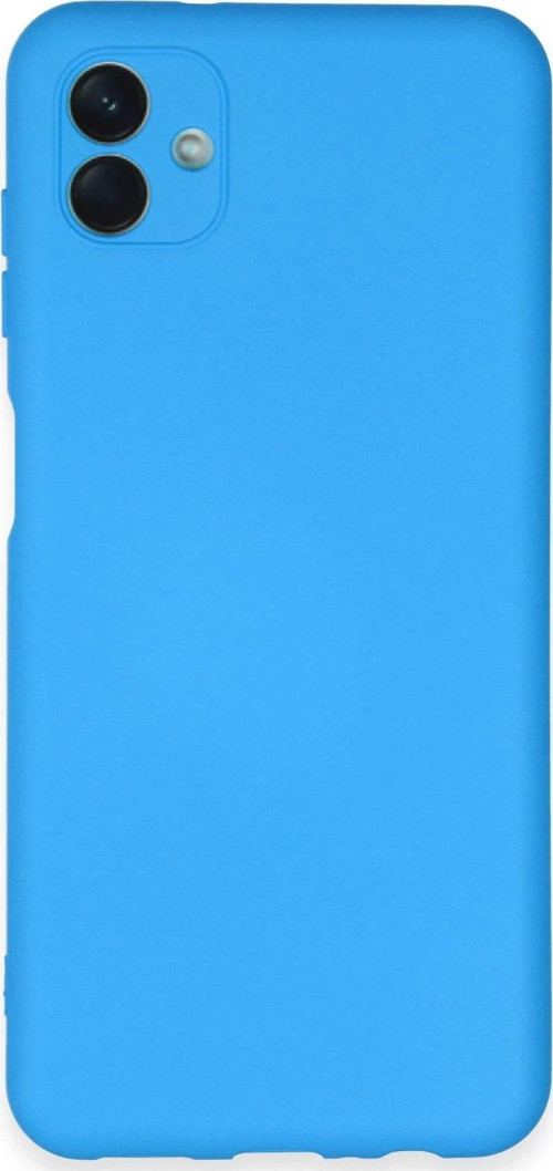 Galaxy A04E Kılıf Nano Içi Kadife Silikon - Mavi-(5796)