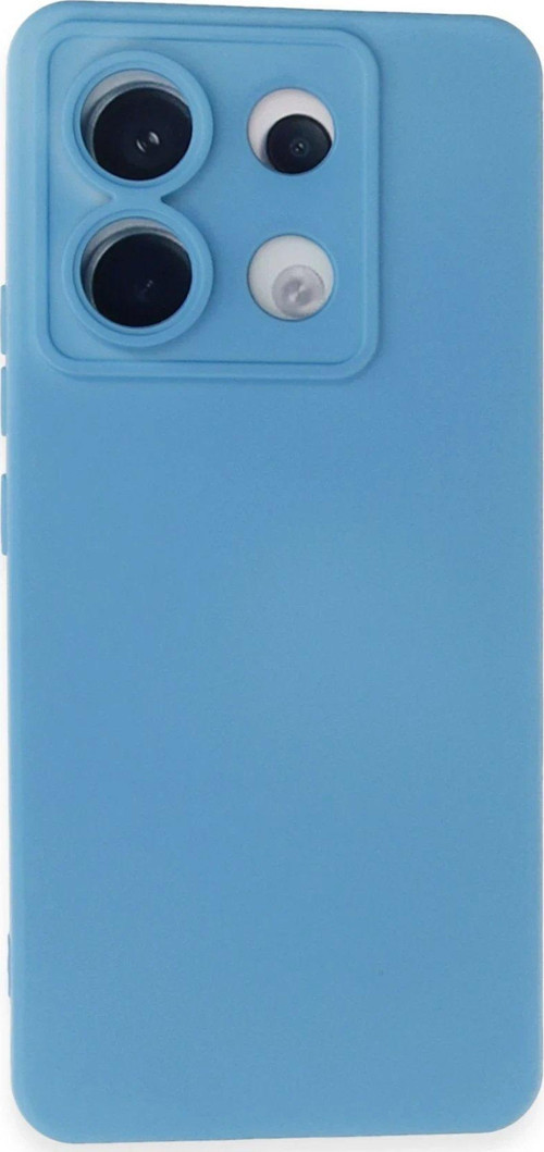 Redmi Note 13 5G Kılıf Nano Içi Kadife Silikon - Mavi-(5796)