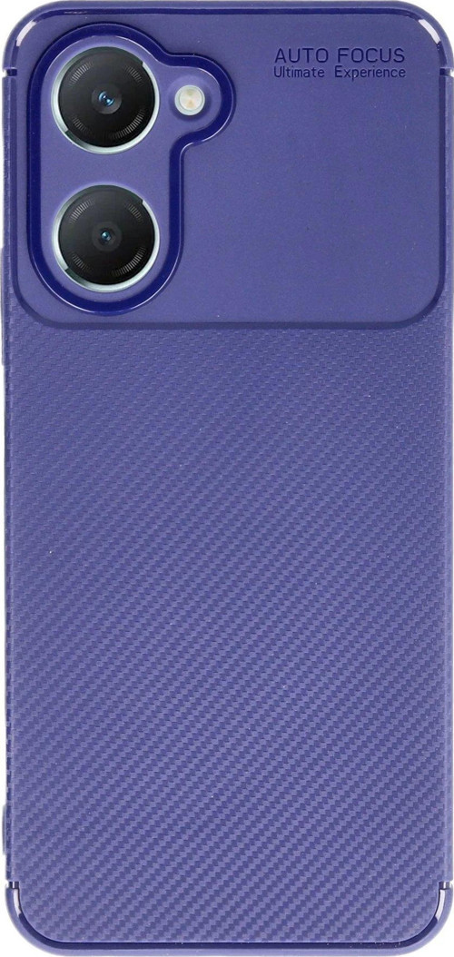 Y18 Kılıf Auto Focus Karbon Kapak - Lacivert-(5796)