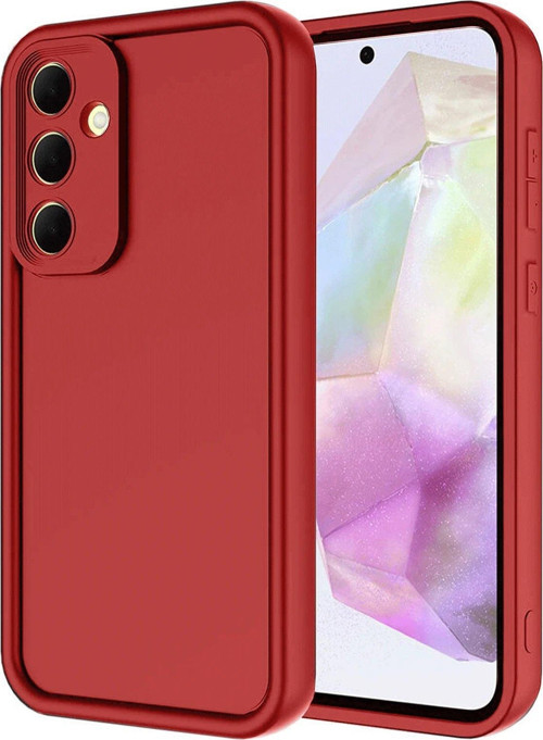 Galaxy A36 Kılıf Viera Silikon - Kırmızı-(5796)