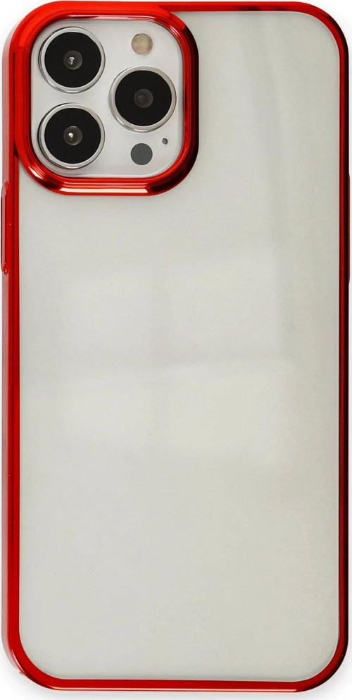 Iphone 14 Kılıf Element Silikon - Kırmızı-(5796)