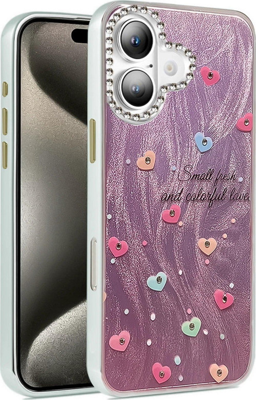 Iphone 16 Kılıf Blade Aynalı Desenli Kapak - Desen 8-(5796)