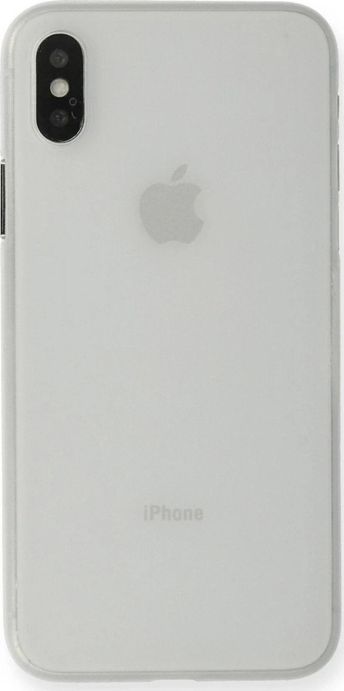 Iphone Xs Kılıf Pp İnce Kapak - Beyaz-(5796)