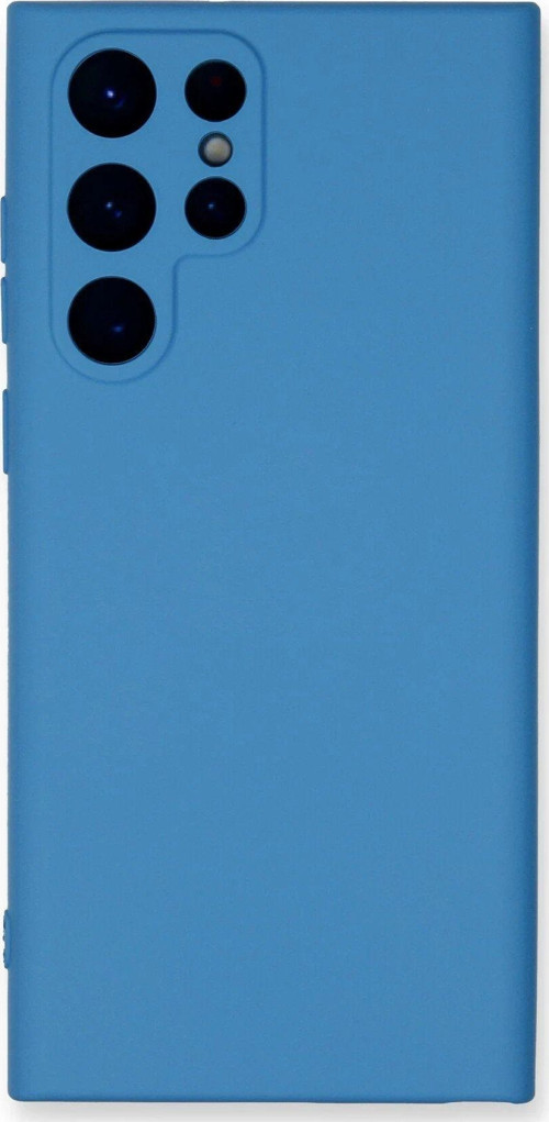 Galaxy S24 Kılıf Nano Içi Kadife Silikon - Mavi-(5796)