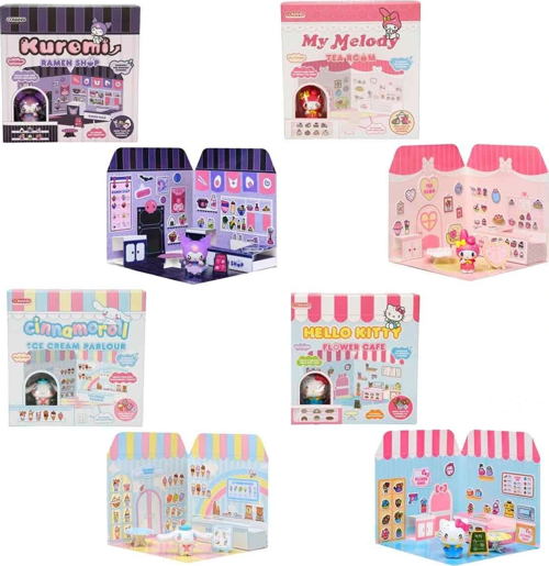 30001 Sun-Cms-Oyun Set Sticker House Food Courts Kuromi Cinnamoroli H Kitty My