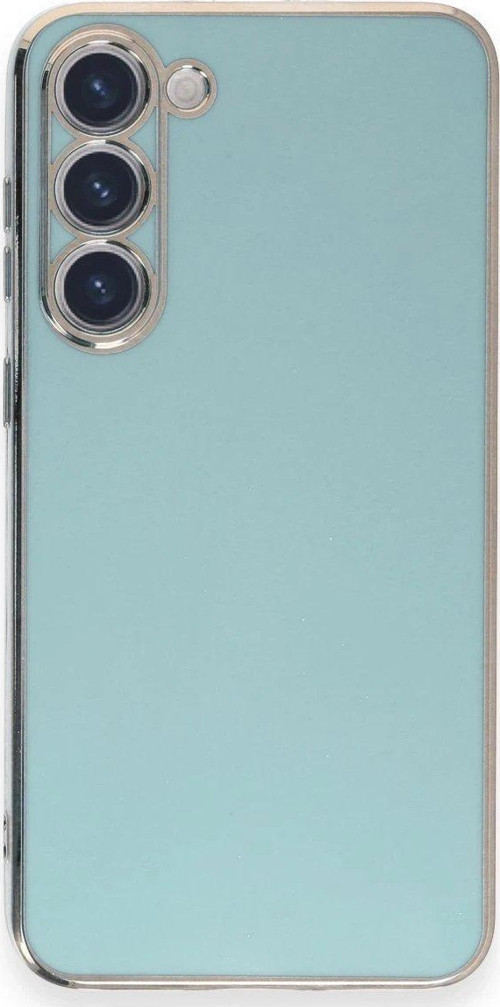 Galaxy S23 Kılıf Volet Silikon - Açık Yeşil-(5796)