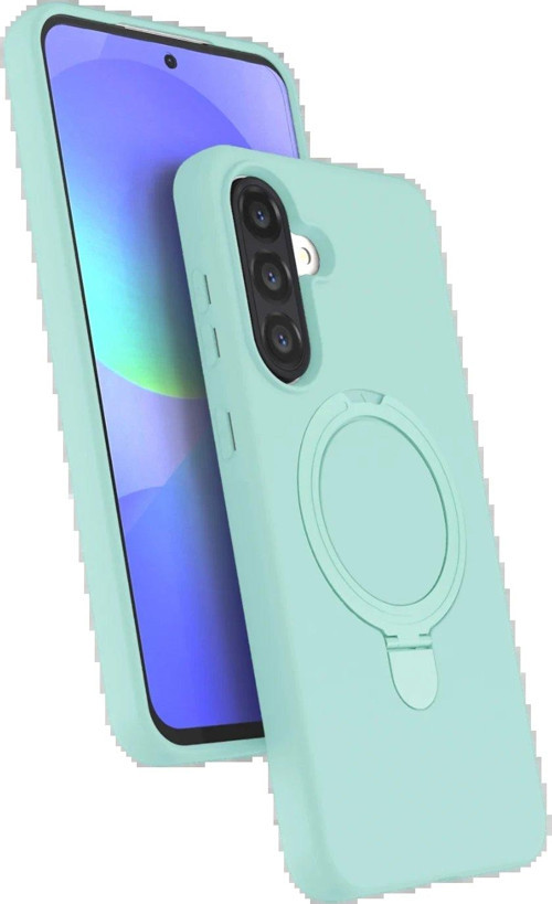 Galaxy A26 Regal Magsafe Standlı Kapak - Su Yeşili-(5796)