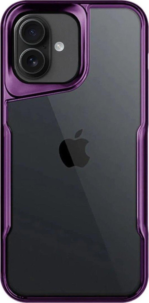 Iphone 16 Kılıf Boyi Silikon Kapak - Derin Mor-(5796)