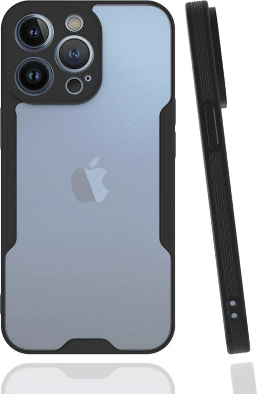 Iphone 13 Kılıf Platin Silikon - Siyah-(5796)
