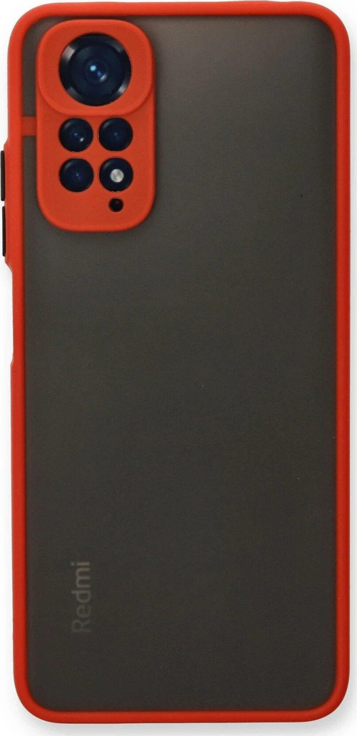Redmi Note 11 Kılıf Montreal Silikon Kapak - Kırmızı-(5796)