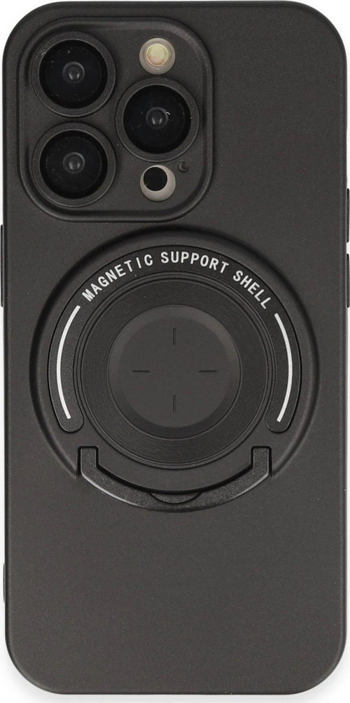 Iphone 13 Kılıf Lukka Magneticsafe Kapak - Siyah-(5796)