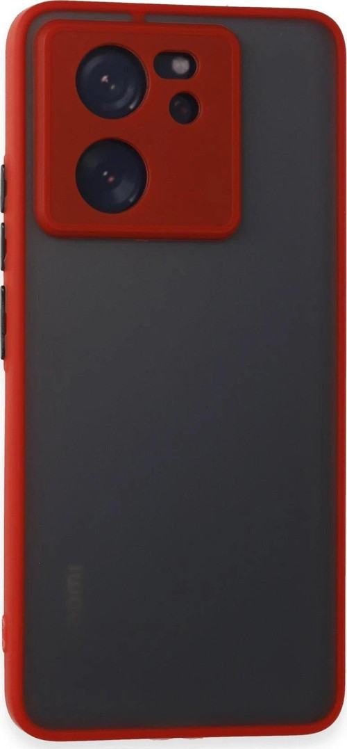 Mi 13T Kılıf Montreal Silikon Kapak - Kırmızı-(5796)