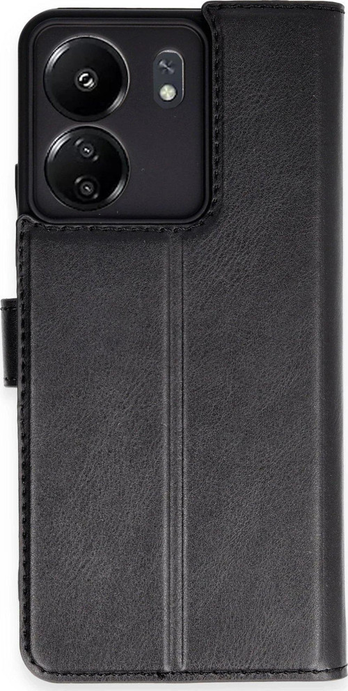 Redmi 13C Kılıf S Kapaklı Kılıf - Siyah-(5796)